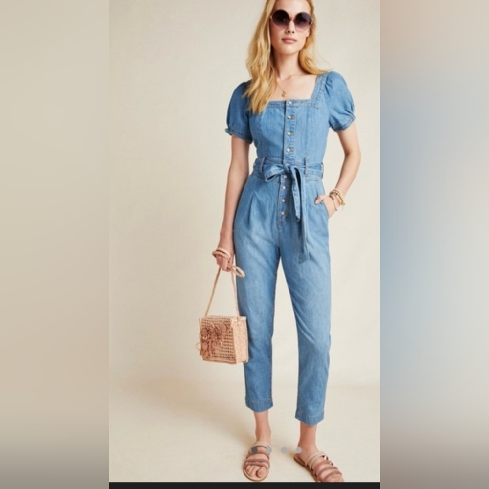 Anthropologie pilcro Denim Jumpsuit